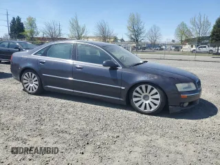 2005 Audi A8 4.2L z VIN WAULL44E55N009656, wystawiony jako Copart lot #51908155 z przebiegiem 133 848 mil mil oraz Szkody całkowita. Historia ofert i sprzedaży dostępna na DreamBid. Obrazek 4.