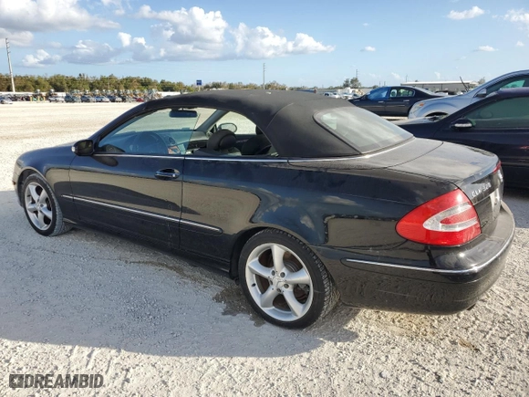 2005 Mercedes-Benz CLK-Class 3.2L with VIN WDBTK65G75T053993, listed as a Copart auction lot 75085164 with 0 mi miles and Salvage Title. Bid and sale history available at carsss.com. Image 2.