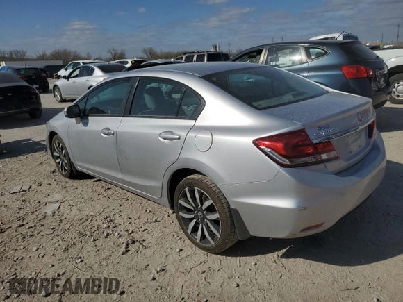 2015 Honda Civic Sedan EX-L with VIN 19XFB2F92FE067883, listed as a Copart auction lot 51051795 with 51,890 mi miles and Salvage Title. Bid and sale history available at carsss.com. Image 2.