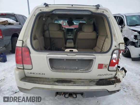 2004 Lincoln Aviator Luxury with VIN 5LMEU88H04ZJ25027, listed as a Copart auction lot 87581655 with 217,485 mi miles and Salvage Title. Bid and sale history available at DreamBid. Image 6.