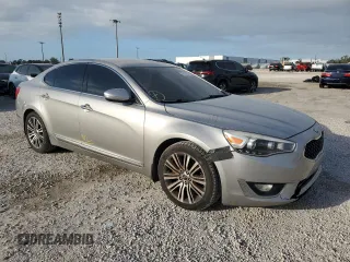2014 Kia Cadenza Premium with VIN KNALN4D70E5129232, listed as a Copart auction lot 76173074 with 135,856 mi miles and Salvage Title. Bid and sale history available at carsss.com. Image 4.