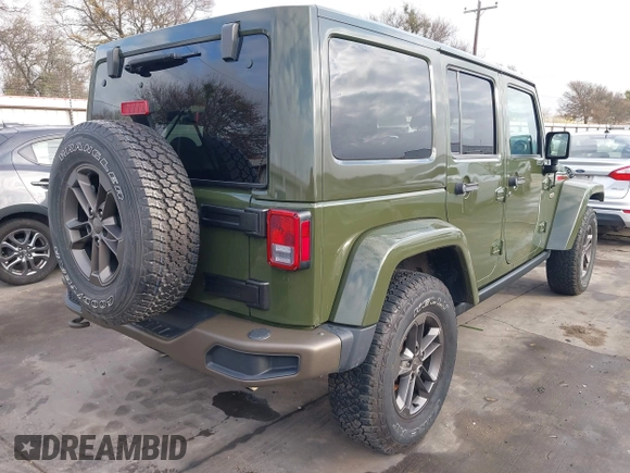 2016 Jeep Wrangler Unlimited Sahara with VIN 1C4BJWEGXGL249638, listed as a IAAI auction lot 41090024 with 98,345 mi miles and . Bid and sale history available at DreamBid. Image 4.