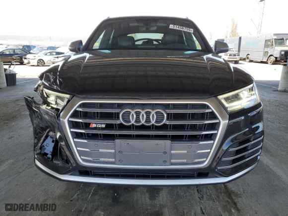 2018 Audi SQ5 Premium Plus with VIN WA1A4AFY6J2173825, listed as a Copart auction lot 51458755 with 77,838 mi miles and Salvage Title. Bid and sale history available at carsss.com. Image 5.