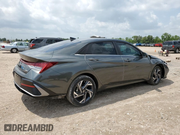 2024 Hyundai Elantra Limited with VIN KMHLP4DG8RU818133, listed as a Copart auction lot 54598175 with 13,647 mi miles and Salvage Title. Bid and sale history available at DreamBid. Image 3.