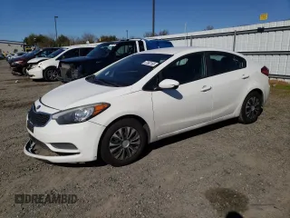 2016 Kia Forte LX with VIN KNAFK4A60G5614913, listed as a Copart auction lot 47882165 with 85,573 mi miles and Salvage Title. Bid and sale history available at carsss.com. Image 1.