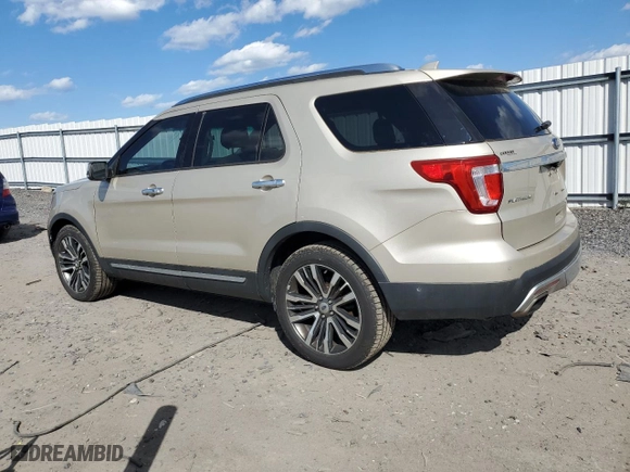 2017 Ford Explorer Platinum with VIN 1FM5K8HT8HGA08486, listed as a Copart auction lot 52991125 with 108,216 mi miles and Clean Title. Bid and sale history available at carsss.com. Image 2.