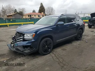2018 Volkswagen Atlas SEL Premium z VIN 1V2NR2CA4JC545502, wystawiony jako Copart lot #50021505 z przebiegiem 71 719 mil mil oraz Szkoda całkowita • Salvage title. Historia ofert i sprzedaży dostępna na DreamBid. Obrazek 1.