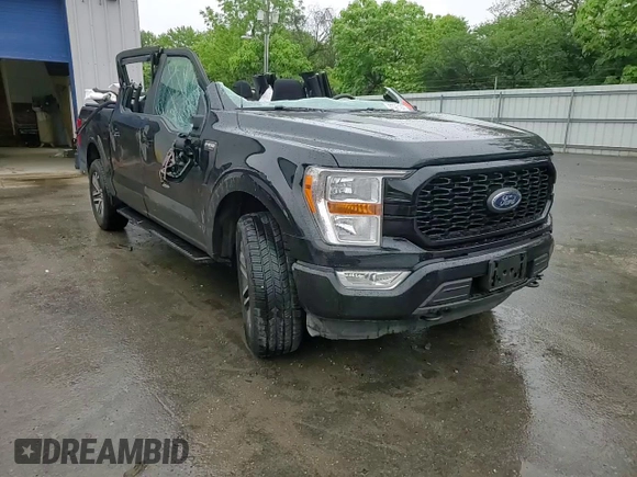 2021 Ford F-150 XL with VIN 1FTEW1EP2MFA19832, listed as a Copart auction lot 57981895 with 66,766 mi miles and Salvage title. Bid and sale history available at DreamBid. Image 13.