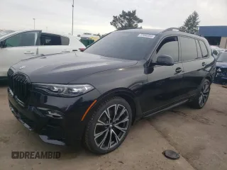 2019 BMW X7 xDrive40i with VIN 5UXCW2C53KL082322, listed as a Copart auction lot 72996354 with 47,032 mi miles and Clean Title. Bid and sale history available at carsss.com. Image 1.
