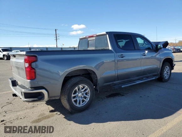 2021 Chevrolet Silverado 1500 LT with VIN 1GCUYDEDXMZ430956, listed as a Copart auction lot 80556744 with 51,493 mi miles and Salvage Title. Bid and sale history available at carsss.com. Image 3.