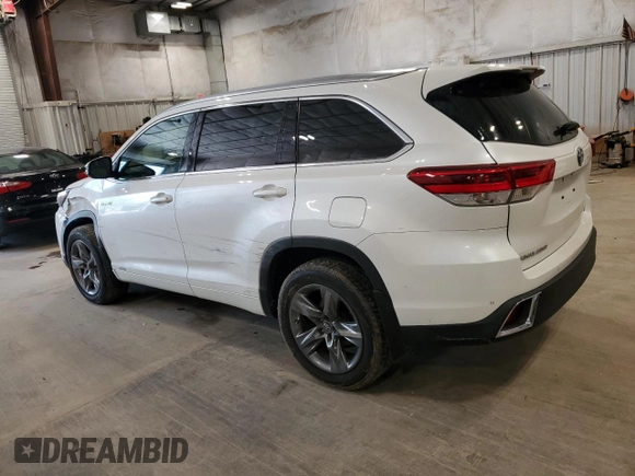 2018 Toyota Highlander Hybrid Limited with VIN 5TDDGRFH8JS039822, listed as a Copart auction lot 61665095 with 101,060 mi miles and Clean title. Bid and sale history available at DreamBid. Image 2.
