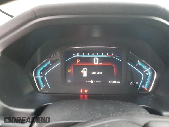 2019 Honda Odyssey EX-L with VIN 5FNRL6H72KB036411, listed as a Copart auction lot 43277355 with 76,244 mi miles and Salvage Title. Bid and sale history available at DreamBid. Image 9.