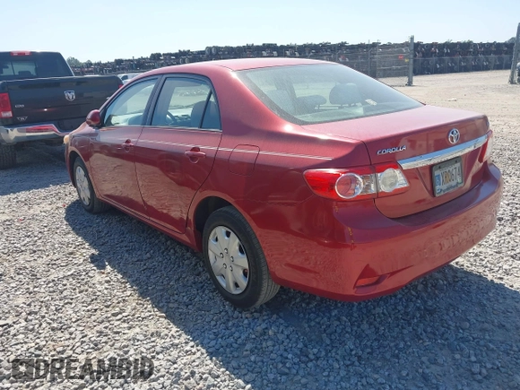 2011 Toyota Corolla L with VIN JTDBU4EE3B9124609, listed as a IAAI auction lot 42046571 with 59,617 mi miles. Bid and sale history available at carsss.com. Image 3.