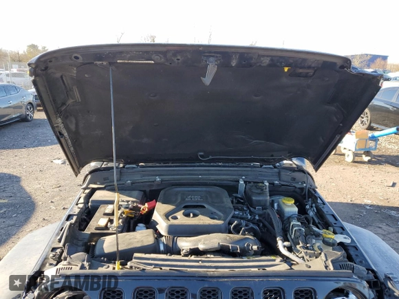 2021 Jeep Wrangler Sport S with VIN 1C4GJXANXMW638080, listed as a Copart auction lot 82543314 with 49,003 mi miles and Salvage Title. Bid and sale history available at DreamBid. Image 12.