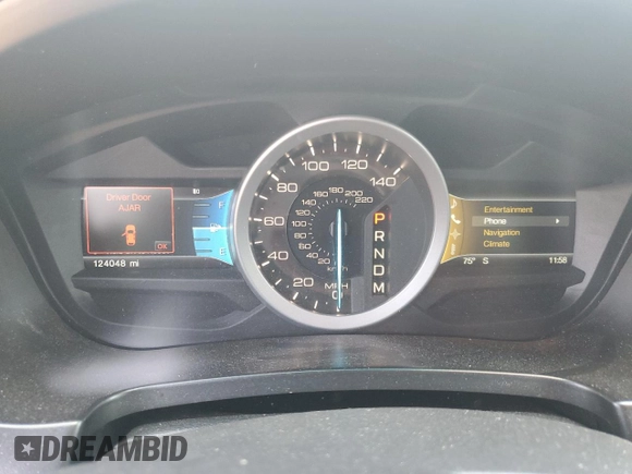 2012 Ford Explorer Limited z VIN 1FMHK7F87CGA40750, wystawiony jako Copart lot #59342725 z przebiegiem 124 048 mil mil oraz Szkoda całkowita • Salvage title. Historia ofert i sprzedaży dostępna na DreamBid. Obrazek 9.