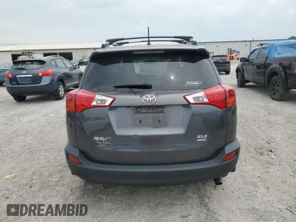 2013 Toyota RAV4 XLE with VIN JTMRFREV4DD044404, listed as a Copart auction lot 57251405 with 240,963 mi miles and Salvage title. Bid and sale history available at DreamBid. Image 6.
