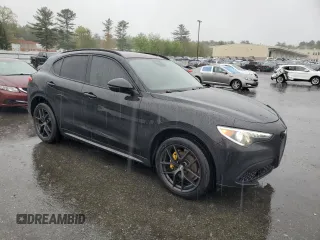 2020 Alfa Romeo Stelvio Ti z VIN ZASPAKBN9L7C94128, wystawiony jako Copart lot #56129775 z przebiegiem 54 042 mil mil oraz Szkody całkowita. Historia ofert i sprzedaży dostępna na DreamBid. Obrazek 4.
