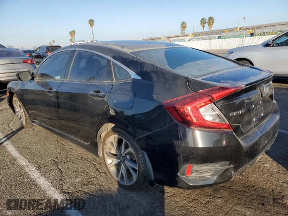 2020 Honda Civic Sedan Sport with VIN 2HGFC2F86LH506332, listed as a Copart auction lot 41873105 with 86,640 mi miles and Salvage Title. Bid and sale history available at carsss.com. Image 2.