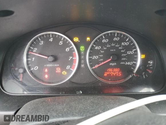 2004 Mazda Mazda6 s with VIN 1YVFP80D545N96085, listed as a Copart auction lot 45198415 with 196,380 mi miles and Salvage Title. Bid and sale history available at carsss.com. Image 9.
