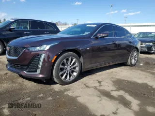 2020 Cadillac CT5 Premium Luxury with VIN 1G6DT5RK5L0136237, listed as a Copart auction lot 50369315 with 66,774 mi miles and Salvage Title. Bid and sale history available at carsss.com. Image 1.