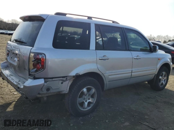 2006 Honda Pilot EX-L with VIN 2HKYF18756H561718, listed as a Copart auction lot 51080785 with 148,297 mi miles and Salvage Title. Bid and sale history available at DreamBid. Image 3.