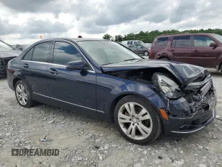 2011 Mercedes-Benz C 300 Sport with VIN WDDGF8BB7BR158950, listed as a Copart auction lot 58718405 with 123,383 mi miles and Salvage title. Bid and sale history available at DreamBid. Image 4.