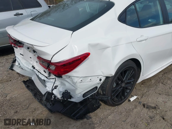 2025 Toyota Camry LE with VIN 4T1DAACK9SU084957, listed as a IAAI auction lot 41688859 with 7,396 mi miles and . Bid and sale history available at DreamBid. Image 17.