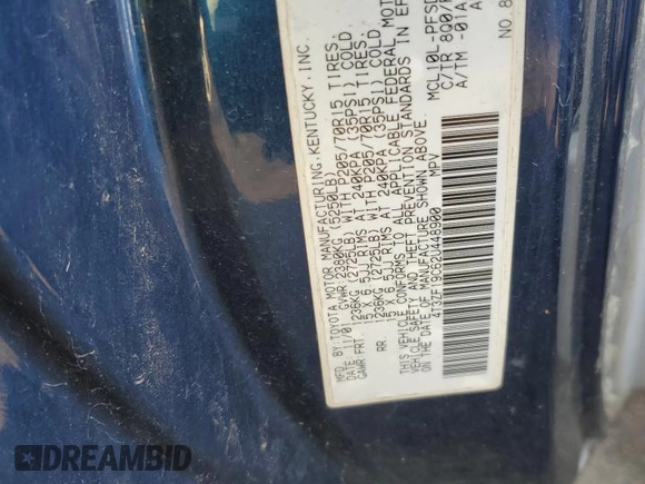 2002 Toyota Sienna CE with VIN 4T3ZF19C62U448900, listed as a Copart auction lot 48347055 with 207,018 mi miles and Salvage Title. Bid and sale history available at carsss.com. Image 13.