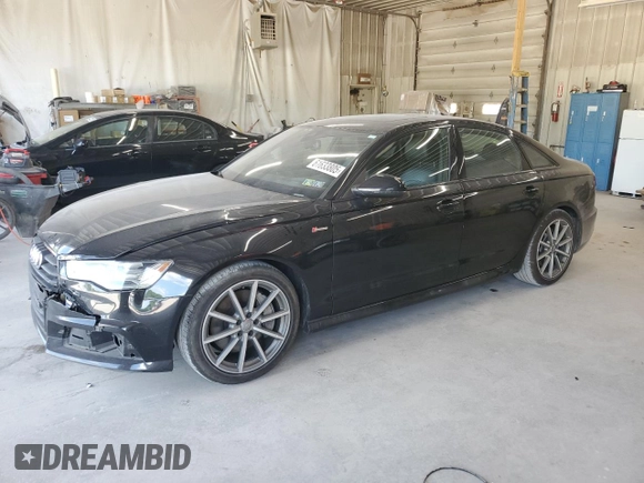 2016 Audi A6 Prestige with VIN WAUHGAFC2GN001442, listed as a Copart auction lot 61633805 with 128,140 mi miles and Salvage title. Bid and sale history available at DreamBid. Image 1.