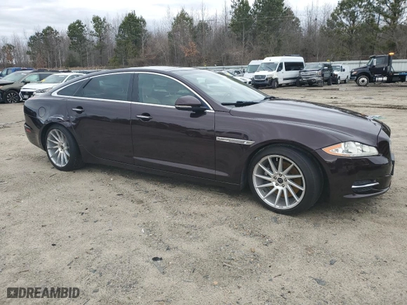 2011 Jaguar XJ with VIN SAJWA2GB7BLV08978, listed as a Copart auction lot 47808885 with NaN miles and Salvage Title. Bid and sale history available at carsss.com. Image 4.