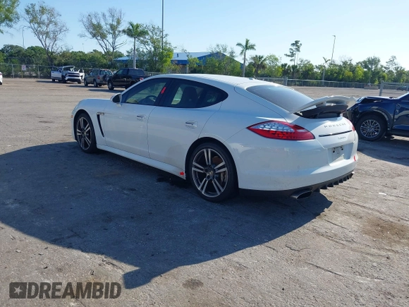 2013 Porsche Panamera with VIN WP0AA2A7XDL014047, listed as a IAAI auction lot 42010031 with 118,681 mi miles and . Bid and sale history available at DreamBid. Image 3.