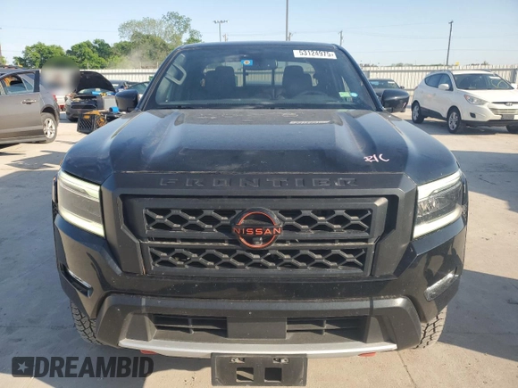 2022 Nissan Frontier SV with VIN 1N6ED1EK5NN615256, listed as a Copart auction lot 53124975 with 29,745 mi miles and Salvage title. Bid and sale history available at DreamBid. Image 5.