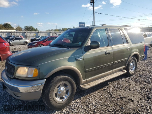 2001 Ford Expedition Eddie Bauer with VIN 1FMRU17W91LA72998, listed as a Copart auction lot 80947794 with Not provided miles and Salvage title. Bid and sale history available at DreamBid. Image 1.