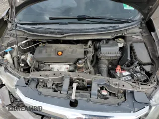 2012 Honda Civic EX with VIN 19XFB2F80CE053287, listed as a Copart auction lot 53332085 with 137,445 mi miles and Salvage Title. Bid and sale history available at DreamBid. Image 11.