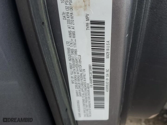 2008 Subaru Outback (Natl) i with VIN 4S4BP61C387336661, listed as a Copart auction lot 74729024 with 96,616 mi miles and Salvage Title. Bid and sale history available at carsss.com. Image 15.