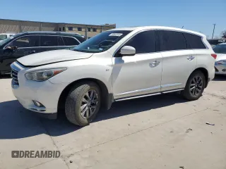 2014 Infiniti QX60 z VIN 5N1AL0MNXEC524307, wystawiony jako Copart lot #49542245 z przebiegiem 147 546 mil mil oraz Szkoda całkowita • Salvage title. Historia ofert i sprzedaży dostępna na DreamBid. Obrazek 1.