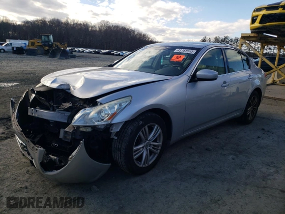 2013 Infiniti G37 x with VIN JN1CV6AR5DM763809, listed as a Copart auction lot 43783605 with 121,752 mi miles and Salvage Title. Bid and sale history available at carsss.com. Image 1.