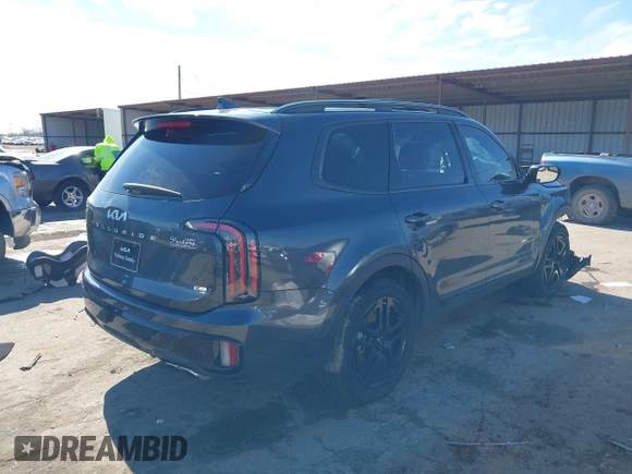2024 Kia Telluride EX X-Line z VIN 5XYP3DGC3RG519595, wystawiony jako IAAI lot #41377285 z przebiegiem 18 313 mil mil oraz . Historia ofert i sprzedaży dostępna na DreamBid. Obrazek 4.