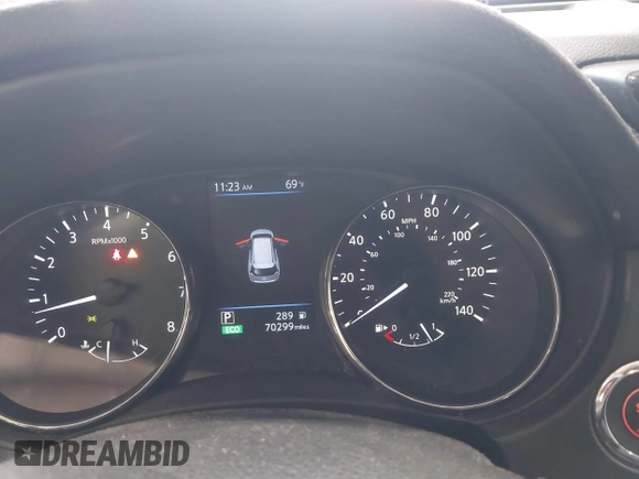 2018 Nissan Rogue SV z VIN KNMAT2MV7JP610600, wystawiony jako IAAI lot #42171714 z przebiegiem 70 299 mil mil oraz . Historia ofert i sprzedaży dostępna na DreamBid. Obrazek 7.