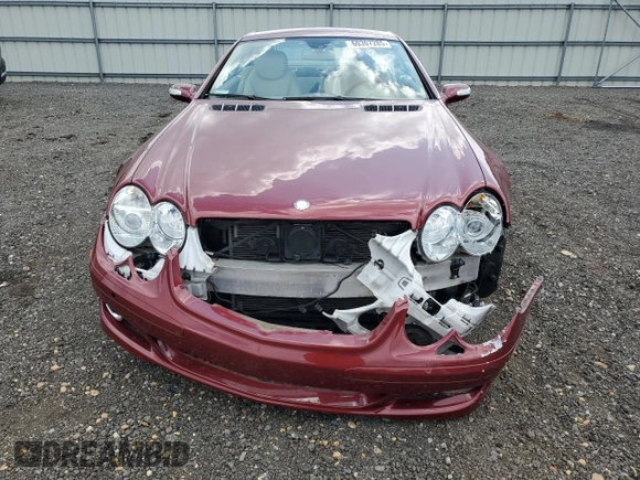 2007 Mercedes-Benz SL 550 with VIN WDBSK71F47F125314, listed as a Copart auction lot 60307285 with 53,051 mi miles and Salvage title. Bid and sale history available at DreamBid. Image 5.