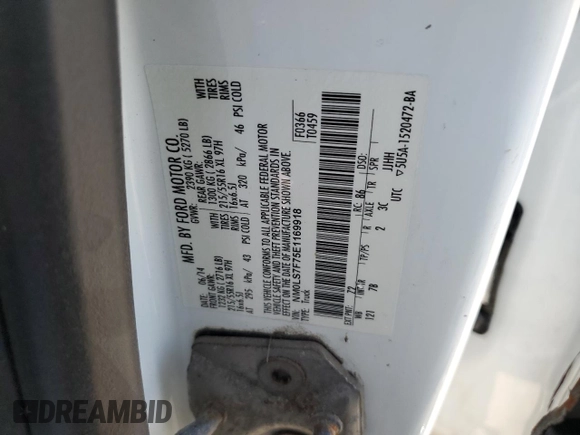 2014 Ford Transit Connect XLT с VIN NM0LS7F75E1169918, выставлен на аукционе Copart как лот 61016734 с пробегом Не указан миль и Чистый • Clean title. История ставок и продаж доступна на DreamBid. Изображение 12.