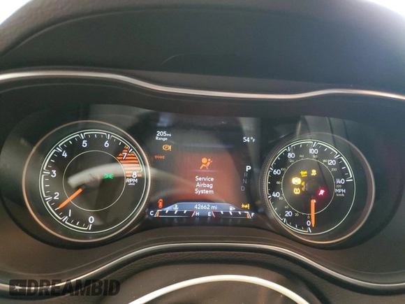 2022 Jeep Cherokee Trailhawk with VIN 1C4PJMBX7ND532150, listed as a Copart auction lot 47579155 with 42,662 mi miles and Salvage Title. Bid and sale history available at DreamBid. Image 9.