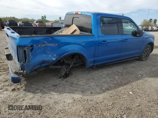 2020 Ford F-150 XL with VIN 1FTEW1CP8LKE86374, listed as a Copart auction lot 43607505 with 163,898 mi miles and Salvage Title. Bid and sale history available at carsss.com. Image 3.