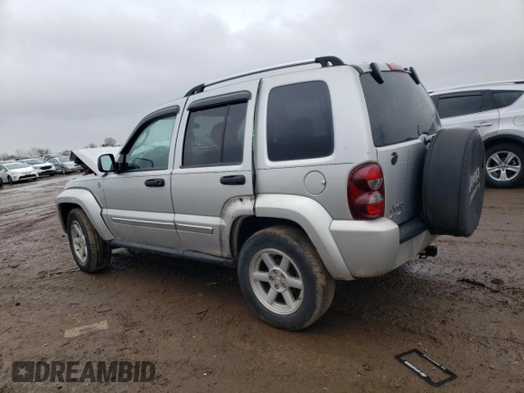 2007 Jeep Liberty Limited with VIN 1J4GL58K87W523258, listed as a Copart auction lot 71927254 with 142,630 mi miles and Salvage Title. Bid and sale history available at DreamBid. Image 2.