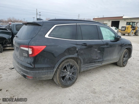 2021 Honda Pilot Special Edition with VIN 5FNYF6H24MB053348, listed as a Copart auction lot 47498205 with 100,522 mi miles and Salvage Title. Bid and sale history available at carsss.com. Image 3.