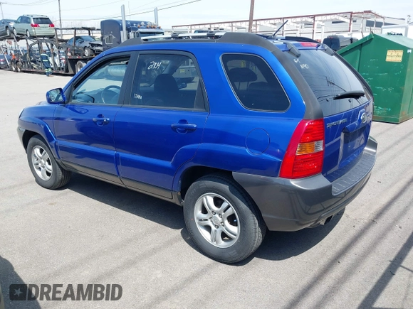2006 Kia Sportage LX with VIN KNDJF723167214580, listed as a IAAI auction lot 42126184 with 125,434 mi miles and . Bid and sale history available at carsss.com. Image 3.