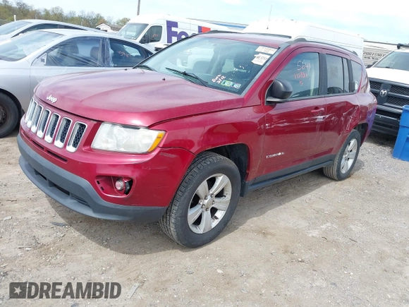 2012 Jeep Compass Latitude with VIN 1C4NJDEB6CD624936, listed as a IAAI auction lot 42085641 with 174,956 mi miles. Bid and sale history available at carsss.com. Image 2.