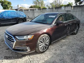 2020 Audi A8 L with VIN WAU8DAF82LN004467, listed as a Copart auction lot 39579113 with 13,070 mi miles. Bid and sale history available at carsss.com. Image 1.