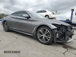 2017 Infiniti Q60 2.0t with VIN JN1CV7EL1HM320865, listed as a Copart auction lot 50822425 with 42,934 mi miles and Salvage Title. Bid and sale history available at DreamBid. Image 4.