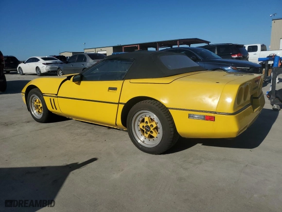 1987 Chevrolet Corvette with VIN 1G1YY3187H5107586, listed as a Copart auction lot 46694525 with 110,278 mi miles and Salvage Title. Bid and sale history available at carsss.com. Image 2.